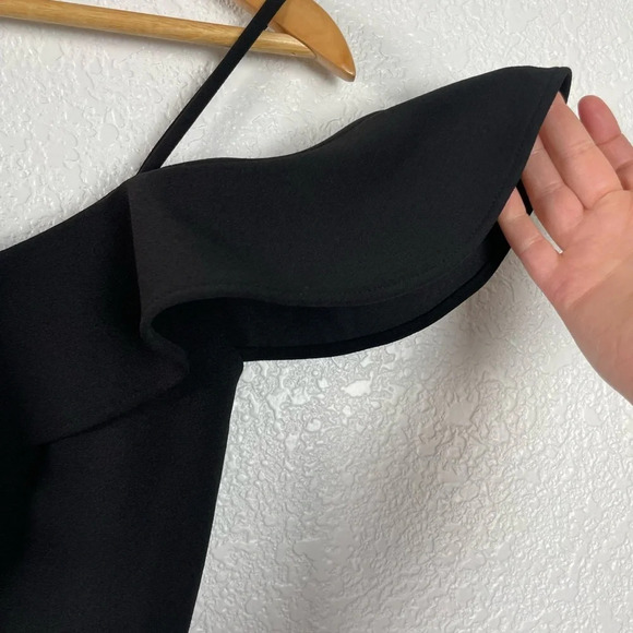 NWT BHLDN Lafayette Maxi Ruffle Dress Black Size 4 - Picture 9 of 15